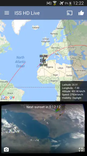 ISS Live Now: Terre en direct screenshot
