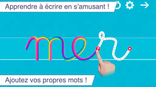 J'écris en cursive ! Ecole screenshot