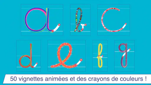 J'écris en cursive ! Ecole screenshot