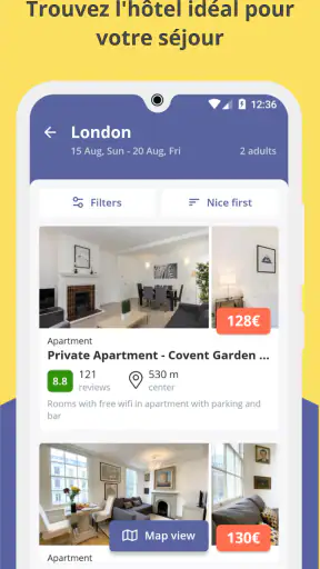 Jetcost : vols, hôtels, autos screenshot