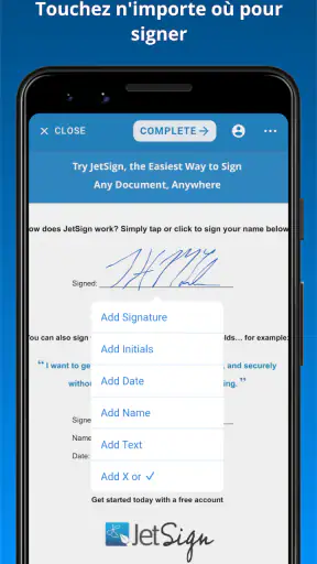JetSign: Remplir et signer PDF screenshot