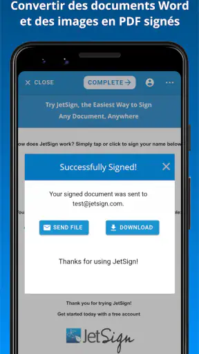 JetSign: Remplir et signer PDF screenshot