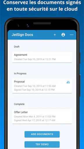 JetSign: Remplir et signer PDF screenshot
