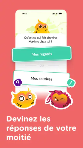 Jeu Couple & Quiz - LovBirdz screenshot