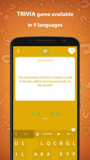 Jeu de quiz histoire screenshot