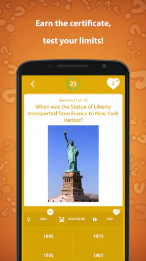 Jeu de quiz histoire screenshot