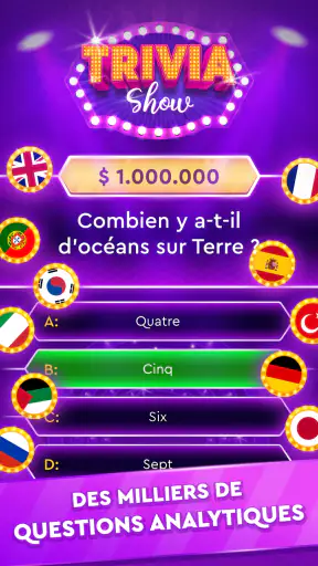 Jeu Trivia: Quiz Millionnaire screenshot