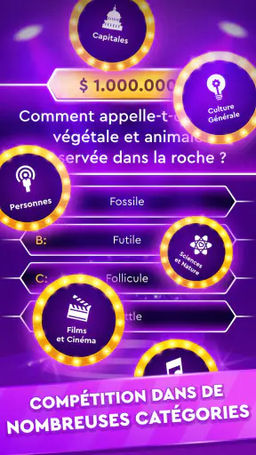 Jeu Trivia: Quiz Millionnaire screenshot