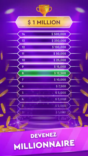 Jeu Trivia: Quiz Millionnaire screenshot