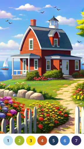 Jeux coloriage Paint by Number screenshot