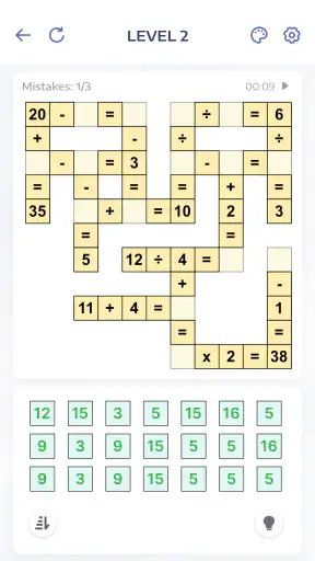 Jeux de maths - Crossmath screenshot