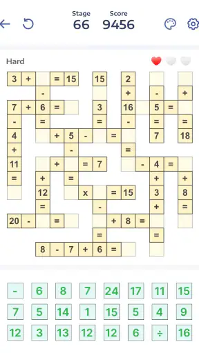 Jeux de maths - Crossmath screenshot
