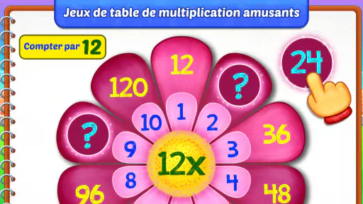 Jeux de multiplication enfants screenshot