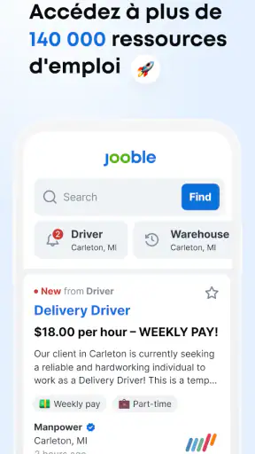 Jooble－Recherche D’emploi screenshot