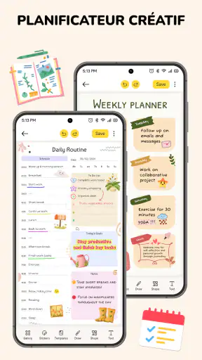 Journal: Bloc note, PDFs screenshot
