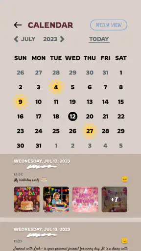 Journal Intime Avec Code screenshot