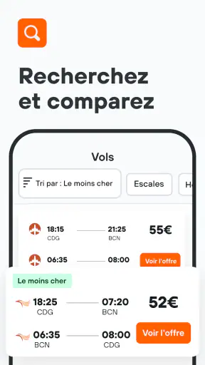 KAYAK : Vols, Hôtels, Voitures screenshot