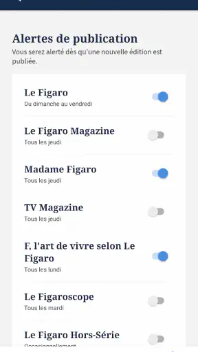Kiosque Figaro: Journal screenshot