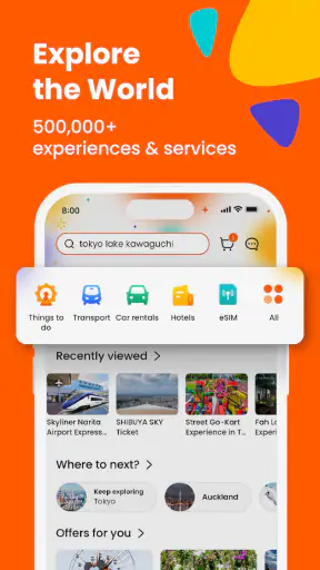 Klook screenshot