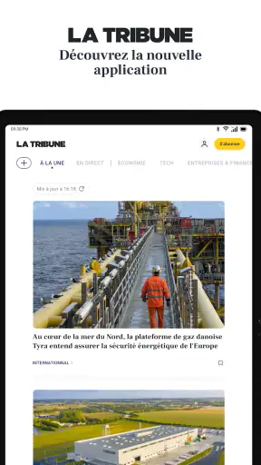La Tribune screenshot