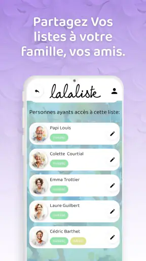 Lalaliste - Liste de Noël screenshot