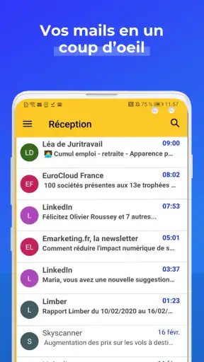 Laposte.net – Votre boîte mail screenshot