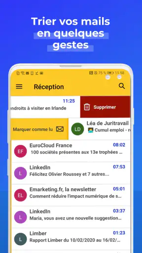 Laposte.net – Votre boîte mail screenshot
