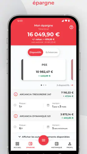 L'appli ESALIA screenshot