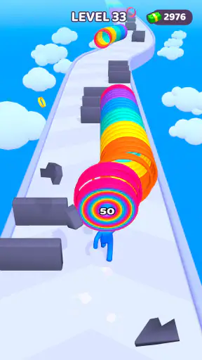 Layer Man 3D : course-collecte screenshot