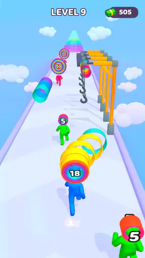 Layer Man 3D : course-collecte screenshot