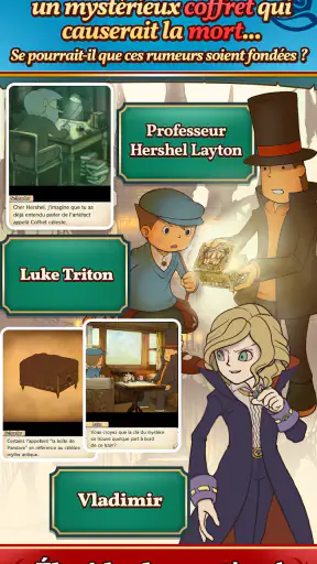 Layton : boîte de Pandore HD screenshot
