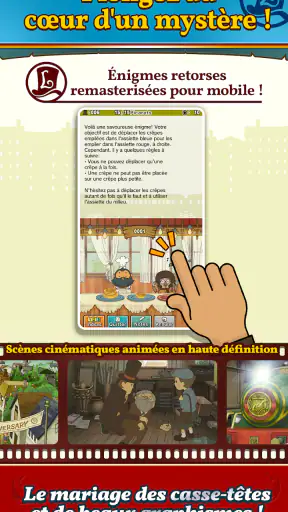 Layton : boîte de Pandore HD screenshot