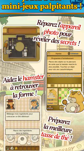 Layton : boîte de Pandore HD screenshot