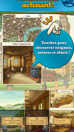 Layton : boîte de Pandore HD screenshot