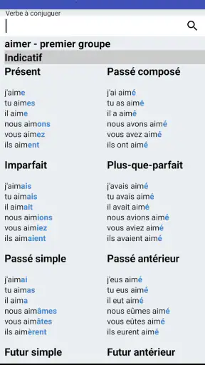 Le Conjugueur Premium screenshot