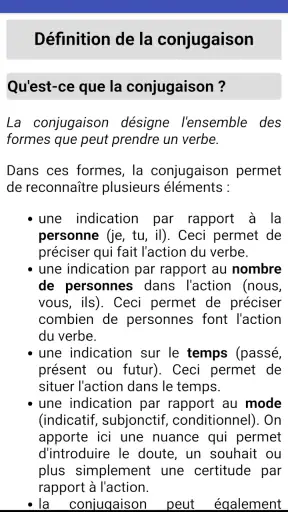 Le Conjugueur Premium screenshot