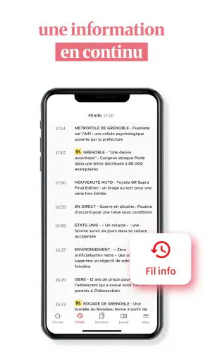 Le Dauphiné Libéré, actualités screenshot
