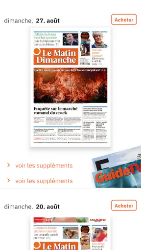 Le Matin Dimanche screenshot