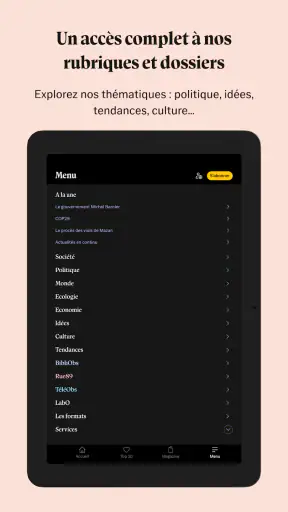 Le Nouvel Obs Infos & Analyses screenshot