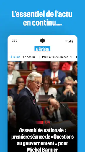 Le Parisien : l'info en direct screenshot