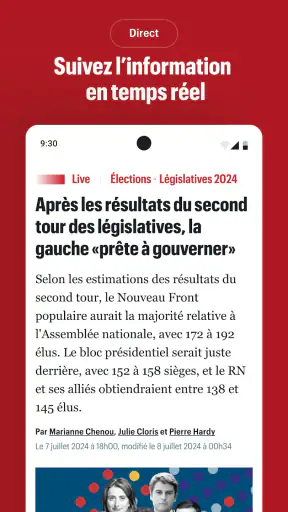 Le Parisien : l'info en direct screenshot