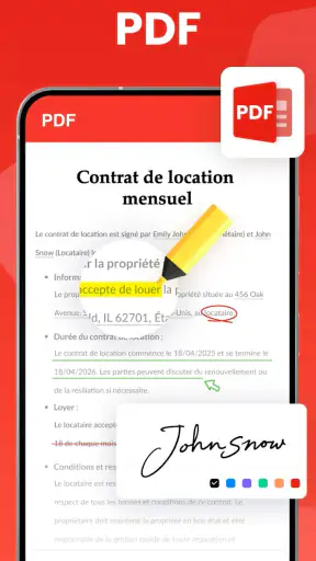 Lecteur de documents: PDF, DOC screenshot
