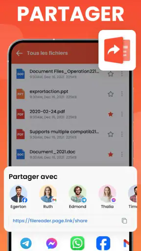 Lecteur de documents: PDF, DOC screenshot