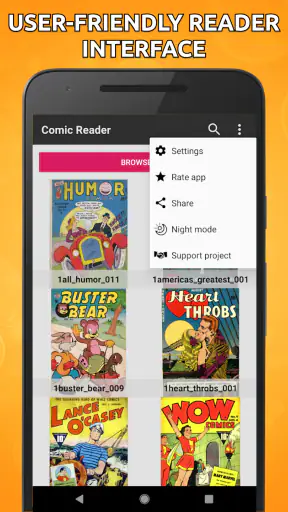 Lecteur de livre (cbz/cbr) screenshot