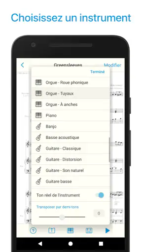 Lecteur de partitions musique screenshot
