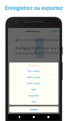 Lecteur de partitions musique screenshot
