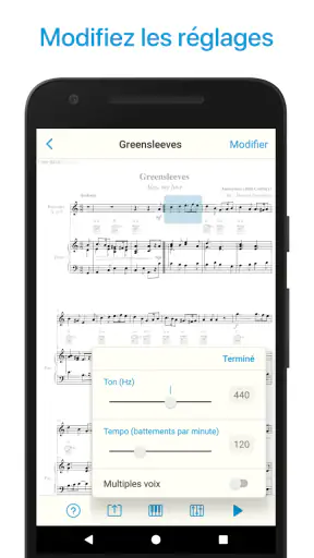 Lecteur de partitions musique screenshot
