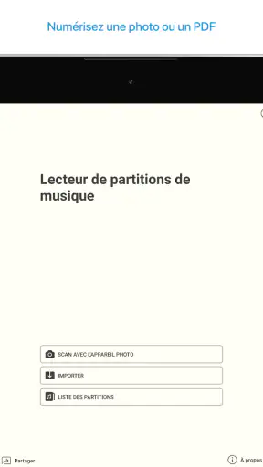 Lecteur de partitions musique screenshot