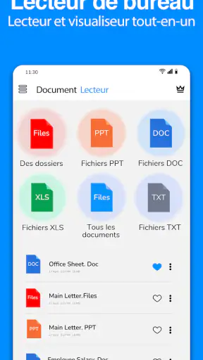 Lecteur de tous les documents screenshot