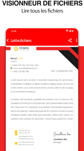 Lecteur de tous les documents screenshot